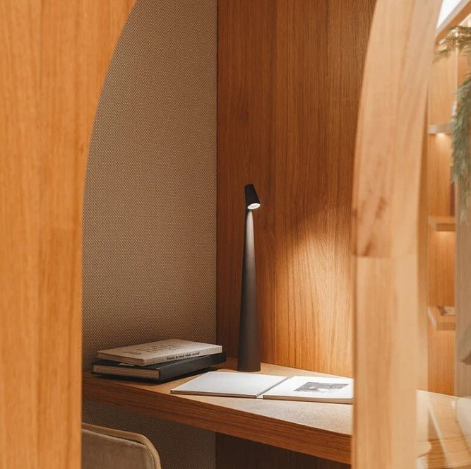 LuminaVista™ lampa stołowa LED – designerska, przenośna lampa do wnętrz