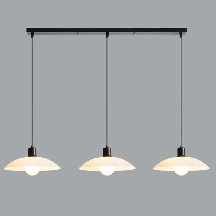 Minimalistyczna Biała Szklana Lampa Wisząca