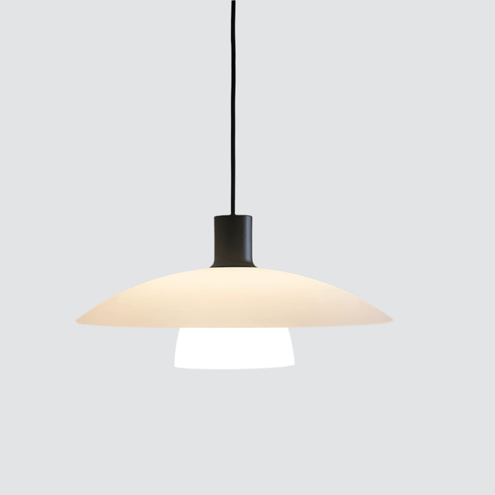 Minimalistyczna Biała Szklana Lampa Wisząca