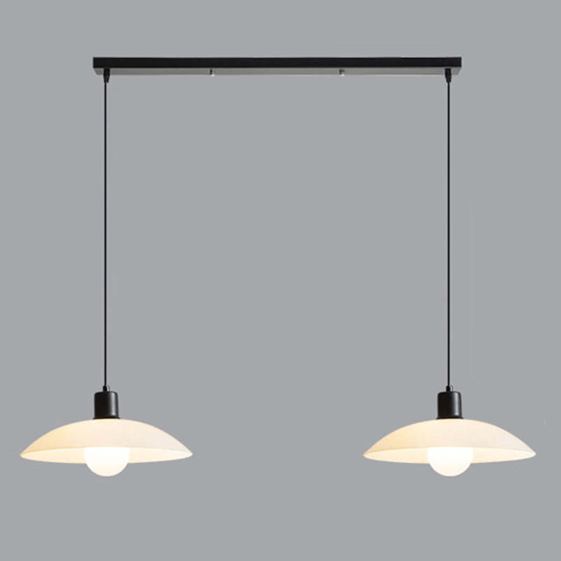 Minimalistyczna Biała Szklana Lampa Wisząca