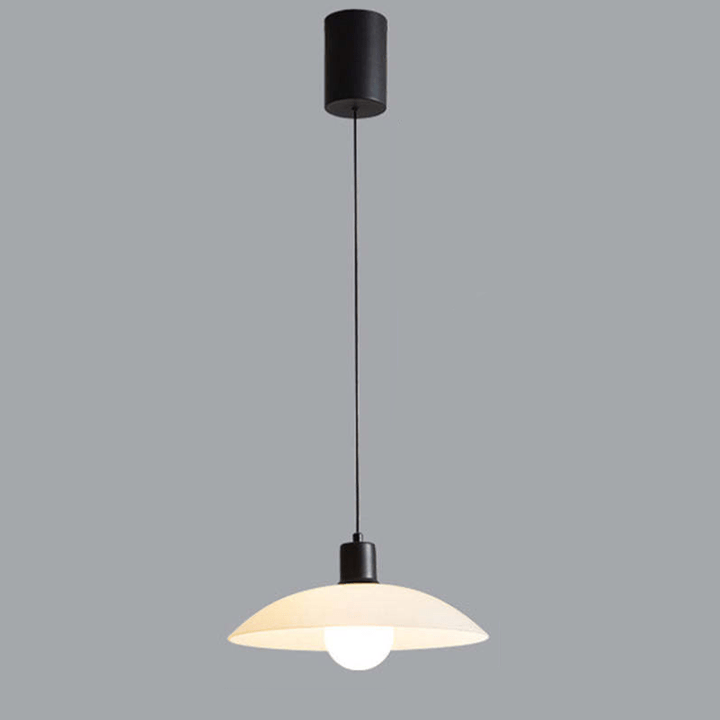Minimalistyczna Biała Szklana Lampa Wisząca