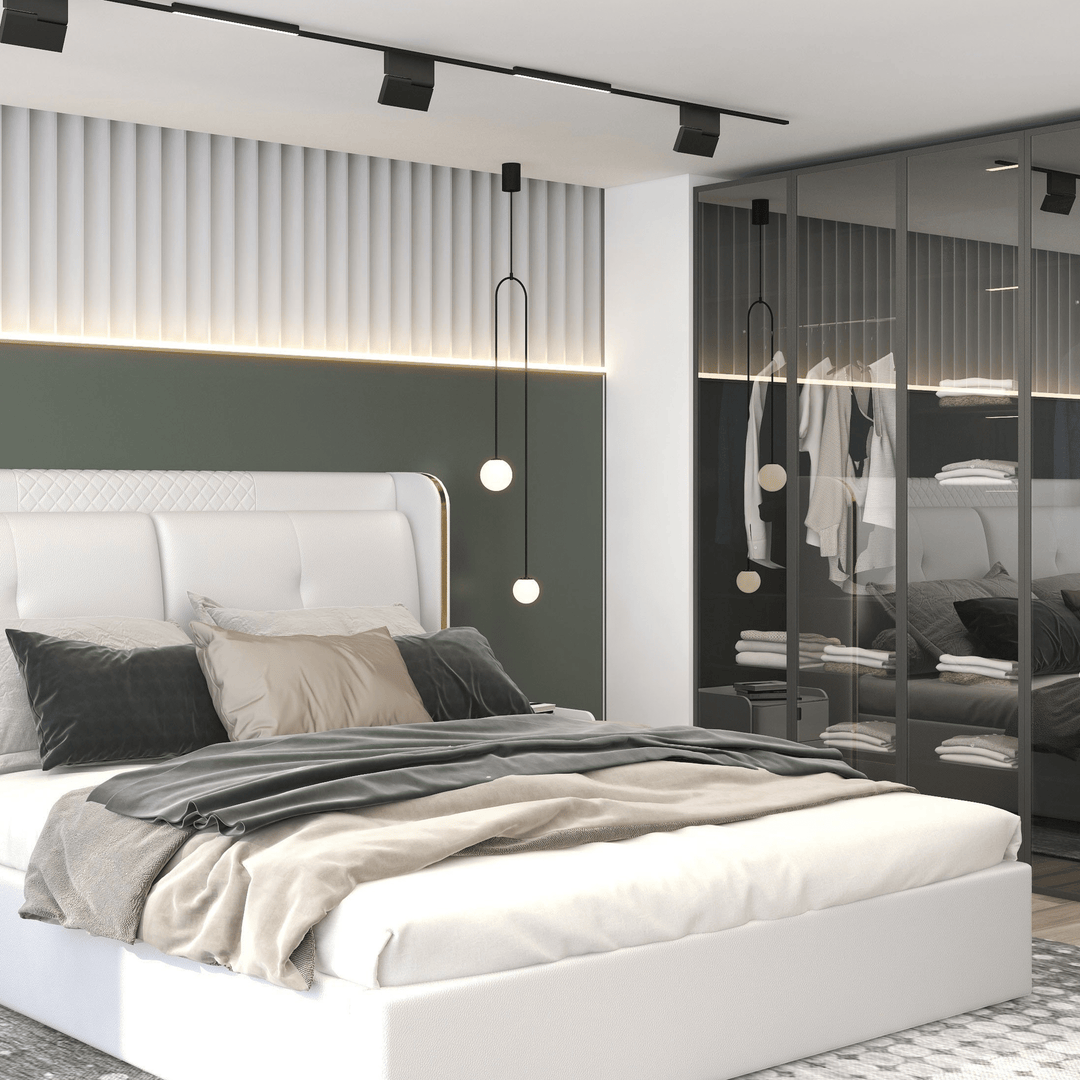 Nowoczesna Lampa Wisząca Szklana Kula 2-Świetlna w Kształcie U do Salonu i Sypialni