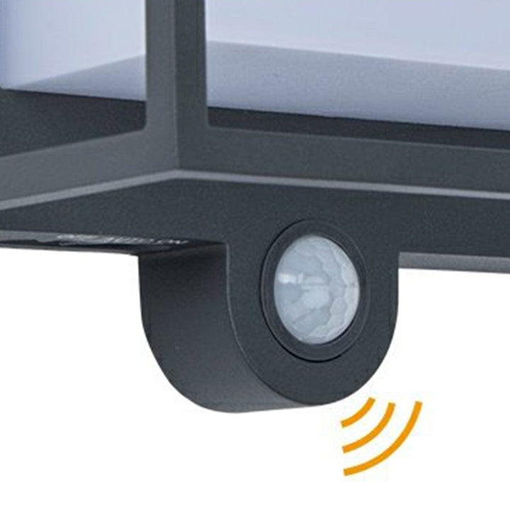 Nowoczesna Prostokątna Lampa Ścienna z Akrylu na Czujnik Słoneczny IP65 Wodoodporna