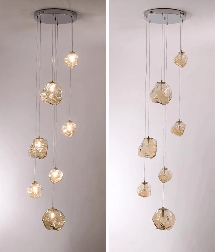 Nowoczesny żyrandol schodowy