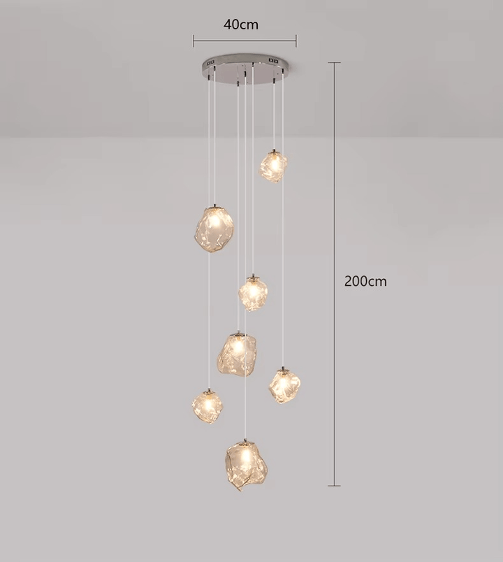 Nowoczesny żyrandol schodowy