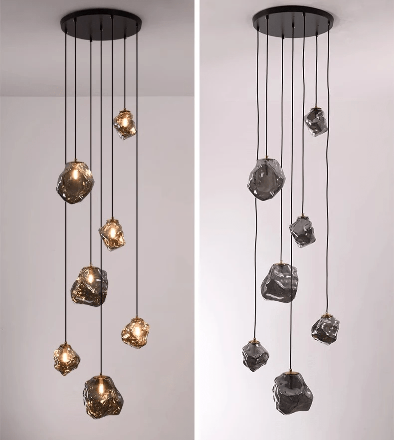 Nowoczesny żyrandol schodowy