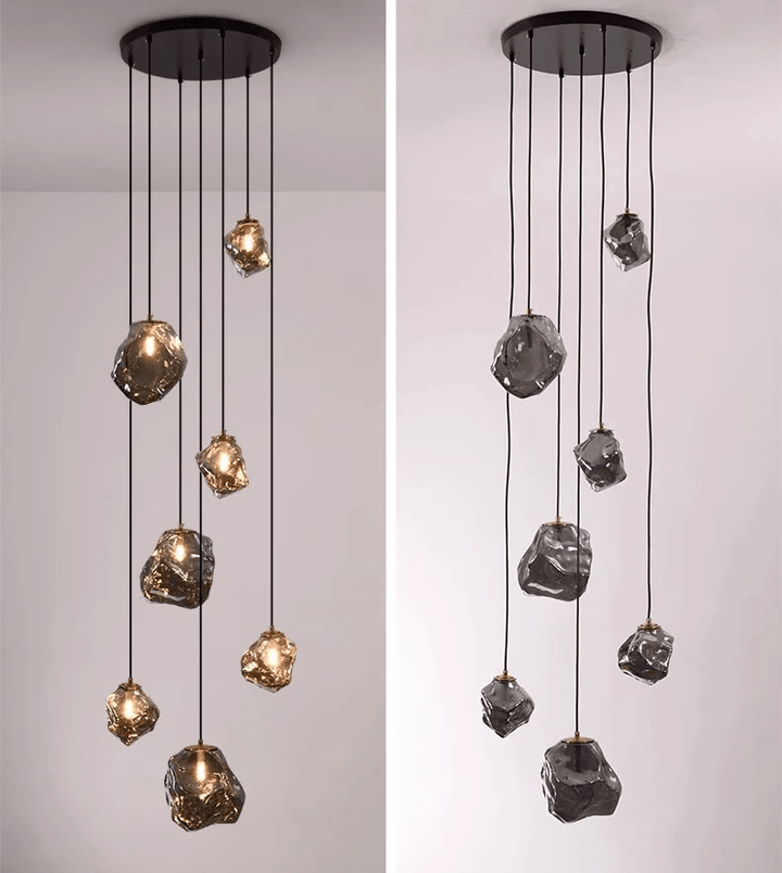 Nowoczesny żyrandol schodowy