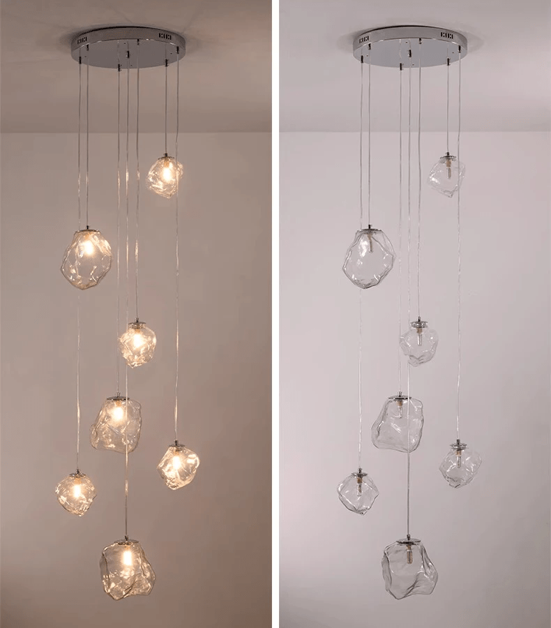 Nowoczesny żyrandol schodowy