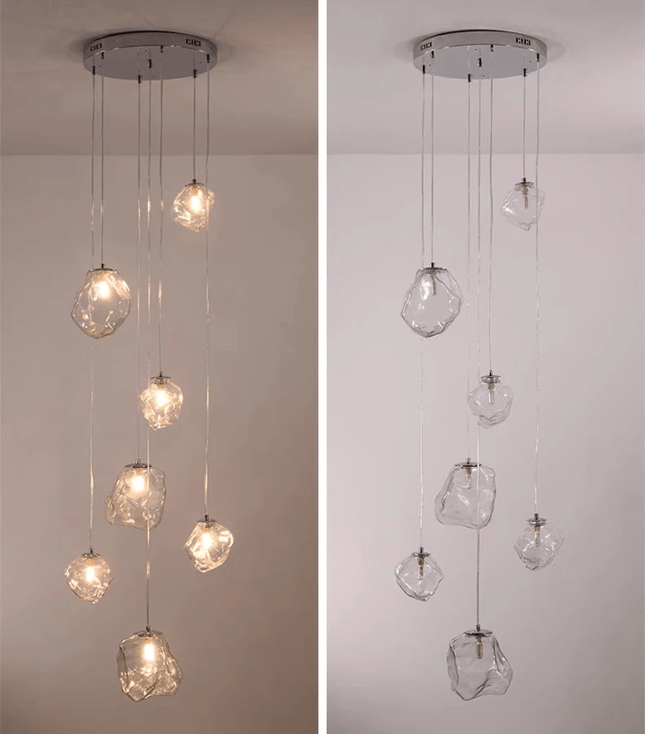 Nowoczesny żyrandol schodowy