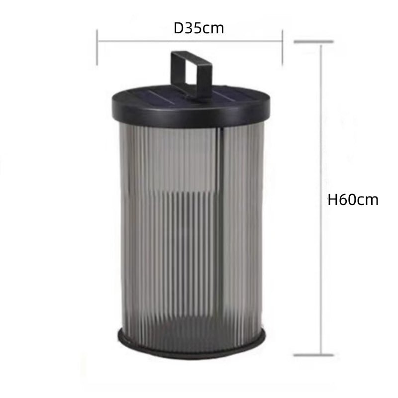 Lampka z kryształowego szkła na zewnątrz