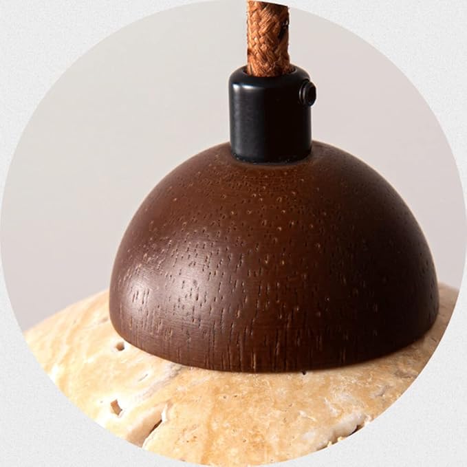 Naturalna Lampa Wisząca z Marmuru