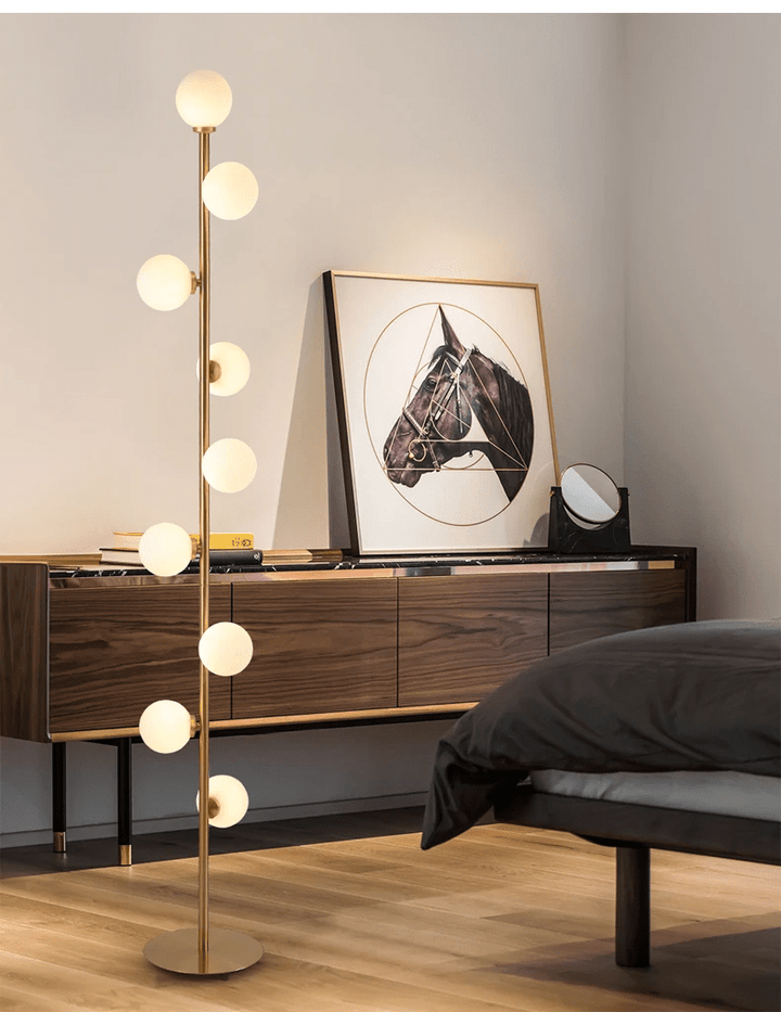 Norweska szklana lampa podłogowa