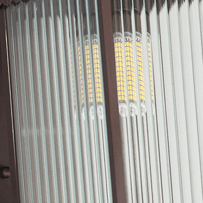 Retro Prostokątna Lampa Ścienna na Zewnątrz