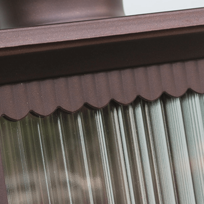 Retro Prostokątna Lampa Ścienna na Zewnątrz