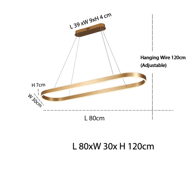 Różowa Złota Lampa Wisząca