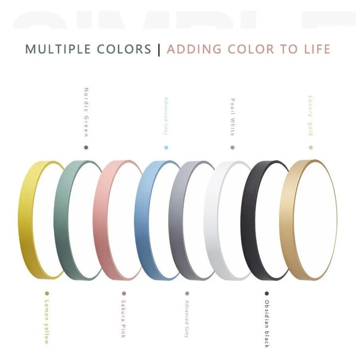 Skandynawska drewniana okrągła lampa sufitowa macaron