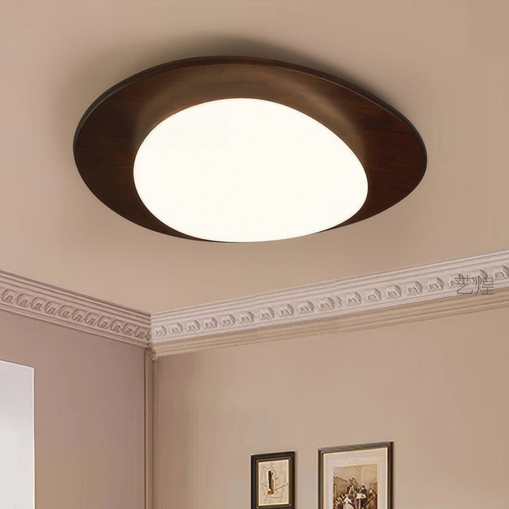 Skandynawska Lampa sufitowa Pebble Wood Grain