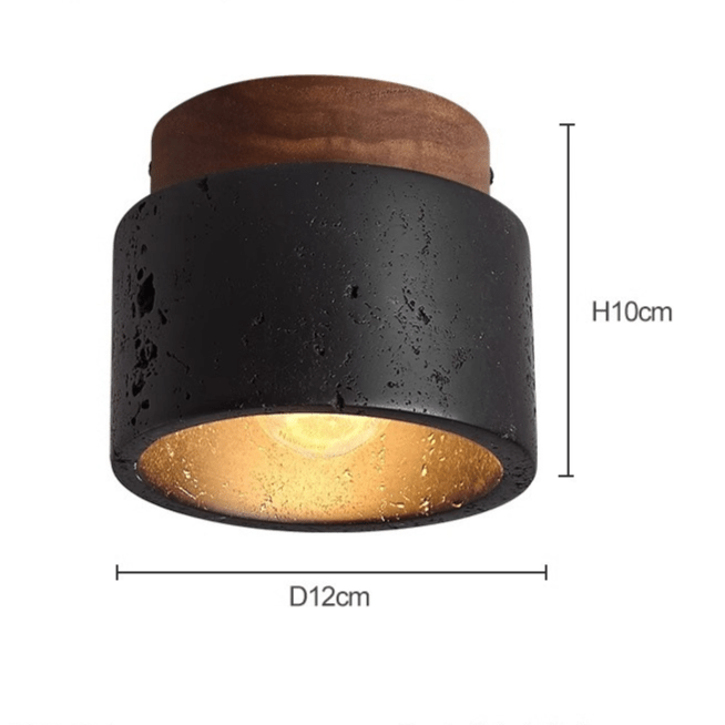 Lampa sufitowa Ascend z kamienia