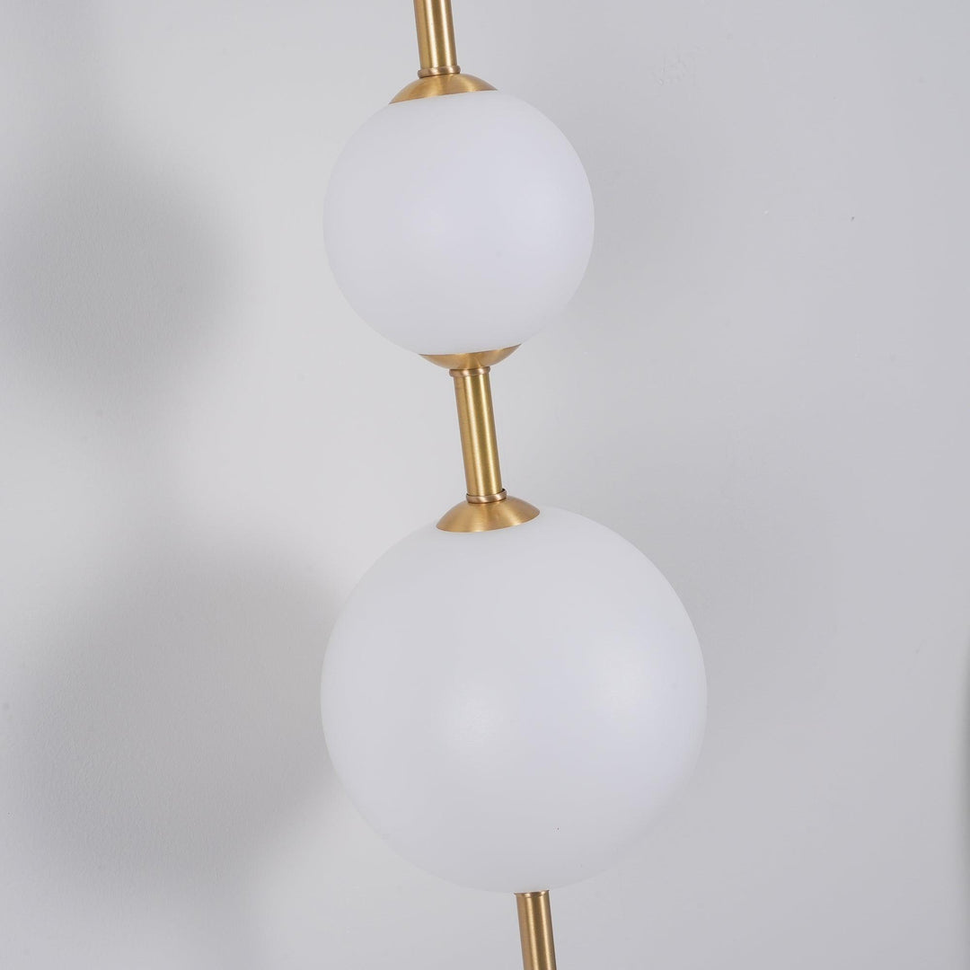 Pionowa Lampa Ścienna z Szklaną Kulą