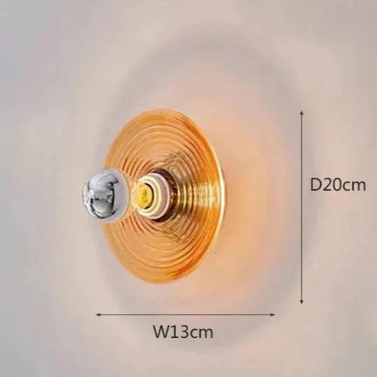 Vintage LED Szklany Kinkiet