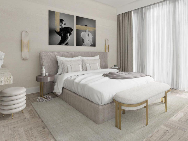 Lampa ścienna Melange Wydłużona Alabaster