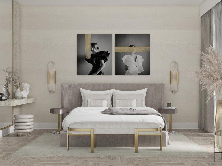 Lampa ścienna Melange Wydłużona Alabaster