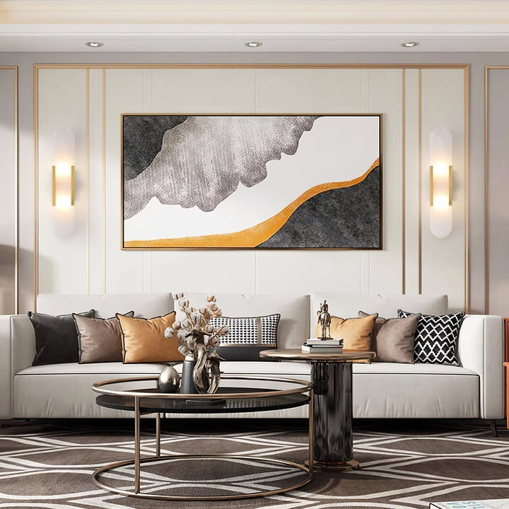 Lampa ścienna Melange Wydłużona Alabaster