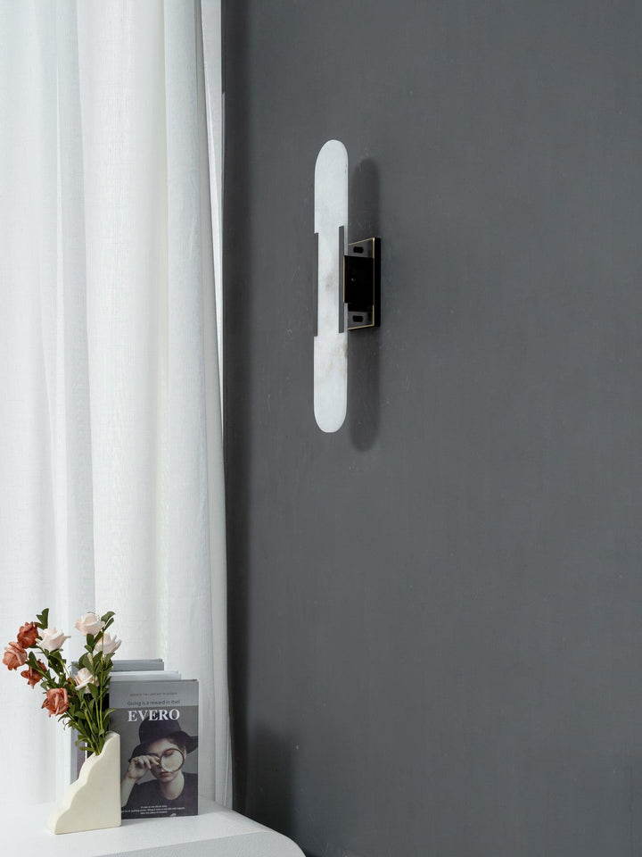 Lampa ścienna Melange Wydłużona Alabaster