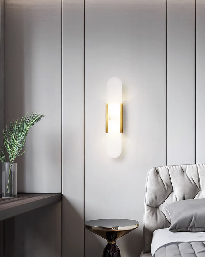 Lampa ścienna Melange Wydłużona Alabaster